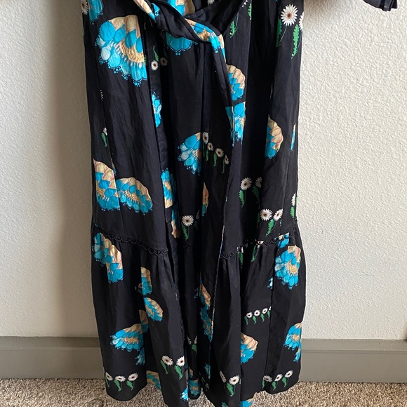 Cynthia Rowley Black Dress with Floral Design - Picture 4 of 14